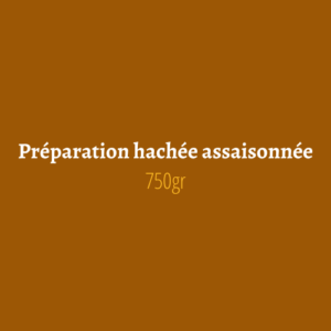 Préparation hachée assaisonnée