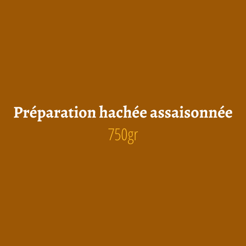 Préparation hachée assaisonnée pure boeuf