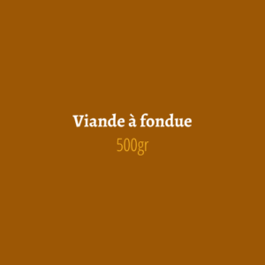 Viande à fondue