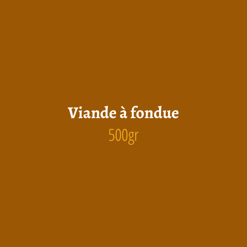 Viande à fondue pure boeuf